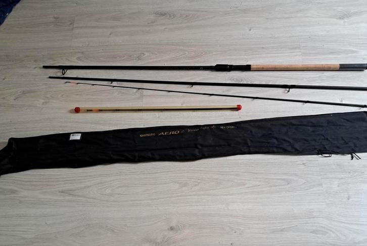 2x Shimano Aero X1 Distance Feeder 13ft, Watersport en Boten, Hengelsport | Witvissen, Zo goed als nieuw, Overige typen, Ophalen