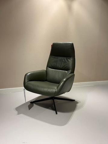 Montel Ergo leren relaxfauteuil groen beschikbaar voor biedingen