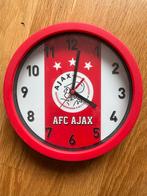 Ajax Wandklok, Huis en Inrichting, Woonaccessoires | Klokken, Ophalen of Verzenden, Zo goed als nieuw, Analoog, Wandklok