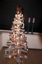 Kerstboom houten mdf planken , zilverkleur, Ophalen of Verzenden, Zo goed als nieuw