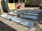 Wandplanken set (grijs metaal), Huis en Inrichting, Woonaccessoires | Wandplanken en Boekenplanken, Ophalen of Verzenden, Gebruikt
