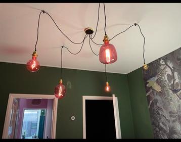 Plafondlamp 5 lichtpunten goud beschikbaar voor biedingen