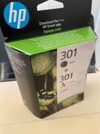 2Nieuwe Orig.HP 301 Cartridges Jaar 2026 Gekost€40,-NU €20,-, Ophalen of Verzenden, Nieuw