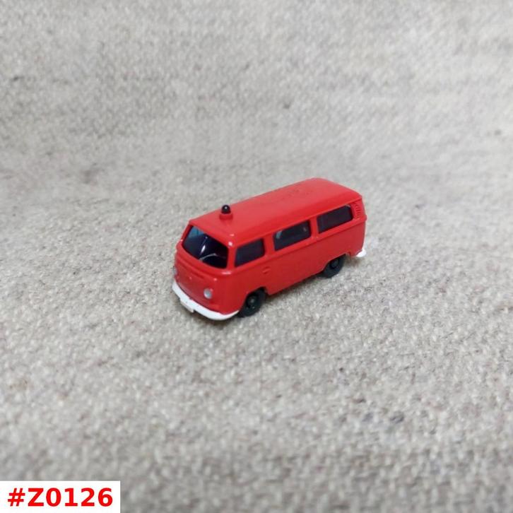 Volkswagen VW T2 Transporter Bus Feuerwehr brandweer Wiking, Hobby en Vrije tijd, Modelauto's | 1:87, Zo goed als nieuw, Auto
