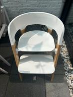 Stokke Steps kinderstoel wit/licht eiken incl. newborn set, Kinderen en Baby's, Kinderstoelen, Ophalen, Zo goed als nieuw, Meegroeistoel