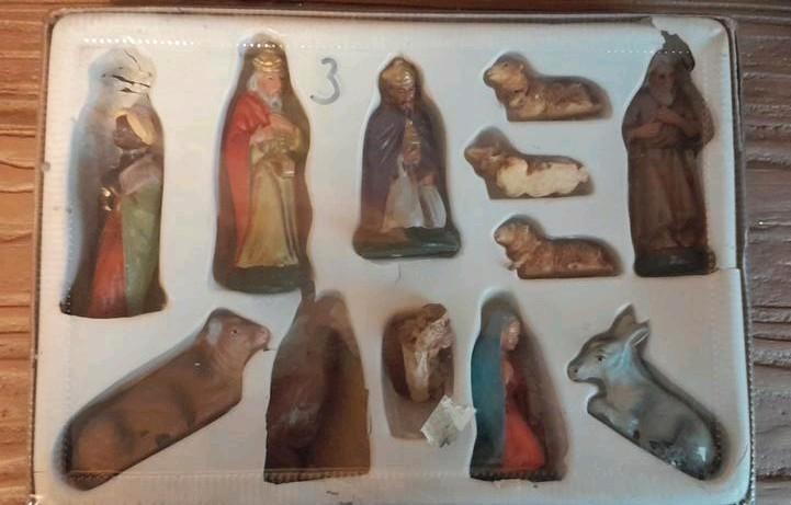 MAROLIN Kerstgroep  - 10cm, Diversen, Kerst, Gebruikt, Ophalen of Verzenden