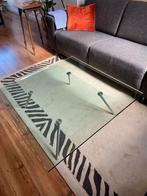 Glazen design salontafel vierkant, Huis en Inrichting, Ophalen, Vierkant, Minder dan 50 cm, Glas