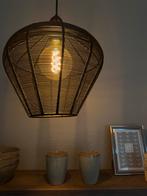 2 Sfeervolle hanglampen zwart staal, Huis en Inrichting, Ophalen, Zo goed als nieuw, Metaal, Minder dan 50 cm