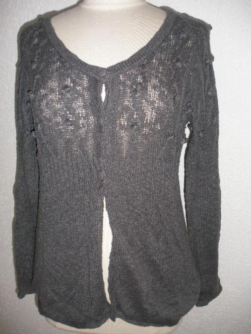 HEMA vest donker grijs maat M, Kleding | Dames, Truien en Vesten, Zo goed als nieuw, Maat 38/40 (M), Grijs, Ophalen of Verzenden