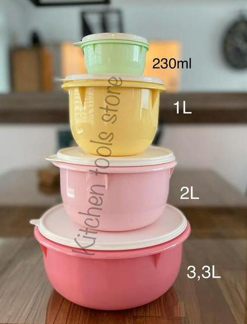 Tupperware retro wonder kommen set voorraad wonderkom mixkom, Huis en Inrichting, Keuken | Tupperware, Nieuw, Bak of Kom, Ophalen of Verzenden