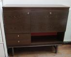 Originele vintage wandkast dressoir servieskast wengé fineer, Huis en Inrichting, Kasten | Dressoirs, Ophalen, Gebruikt, 100 tot 150 cm
