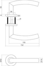 nieuwe deurkrukken 4 stuks, Doe-het-zelf en Verbouw, Ophalen of Verzenden, Nieuw, Rvs, Klink of Kruk