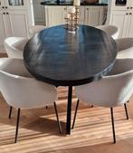 Eetkamer stoelen boucle 6, Huis en Inrichting, Stoelen, Ophalen, Gebruikt, Wit, Loods5