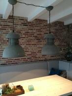 Twee HK Living Lampen Warehouse L Rustiek grijs, Ophalen, Zo goed als nieuw, Metaal, 50 tot 75 cm