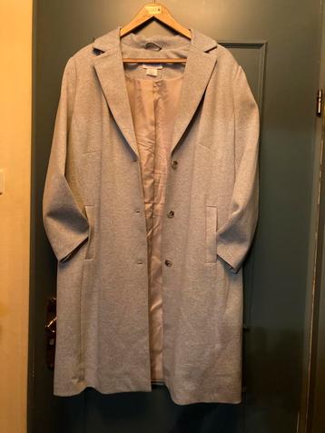 Groen/grijze winterjas, mantel, reverskraag, maar 50, NIEUW! beschikbaar voor biedingen