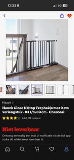 Hauck Close N Stop Traphekje - 84-89 cm - Charcoal, Kinderen en Baby's, Traphekjes, Ophalen of Verzenden, Zo goed als nieuw, Klemhekje