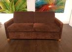 Comfort slaapbank 140 x 200 meter BK lattenbodem sofa bed 2p, Ophalen, Bruin, Tweepersoons, 140 cm