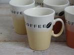 6x Mok, JUST MUGS , Coffee, zo goed als nieuw, Ophalen of Verzenden, Zo goed als nieuw, Overige stijlen, Kop(pen) en/of Schotel(s)