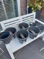 Bloembakken Balkon, Regenpijp en Schutting, 25 tot 40 cm, Kunststof, Balkon, Rond