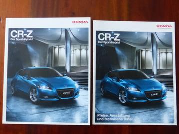 Honda CR-Z 2010 brochure en prijslijst beschikbaar voor biedingen