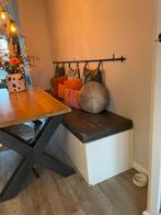 Steervolle Eetbank, Huis en Inrichting, Banken | Voetenbanken en Poefen, Ophalen, Gebruikt, Rechthoekig, Leer