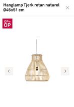 Karwei Tjerk bamboe rotan ratan plafondlamp, Ophalen, Zo goed als nieuw, Minder dan 50 cm