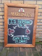 2 x krijtbord, horeca bord Maredsous abdijbier️️️️️️️☕️🍺, Reclamebord, Gebruikt, ., Ophalen of Verzenden