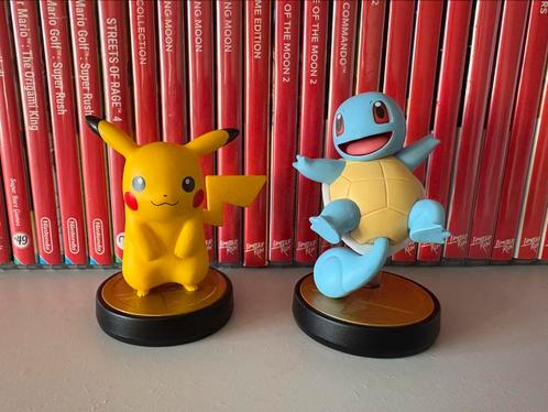 Amiibo Pikachu + Squirtle (Super Smash Bros), Spelcomputers en Games, Games | Nintendo Switch, Zo goed als nieuw, 3 spelers of meer