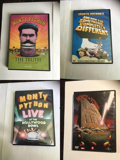monty python dvd 4 stuks collectie, Cd's en Dvd's, Dvd's | Komedie, Zo goed als nieuw, Alle leeftijden, Ophalen of Verzenden