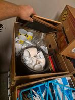 Tekoop grote partij rommelmarkt spullen 200 dozen, Diversen, Rommelmarktspullen, Ophalen, Gebruikt