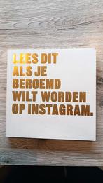 Boek over Instagram., Ophalen of Verzenden, Zo goed als nieuw