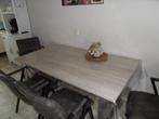 eettafel, Huis en Inrichting, Tafels | Eettafels, Ophalen, Kunststof, Gebruikt, 50 tot 100 cm