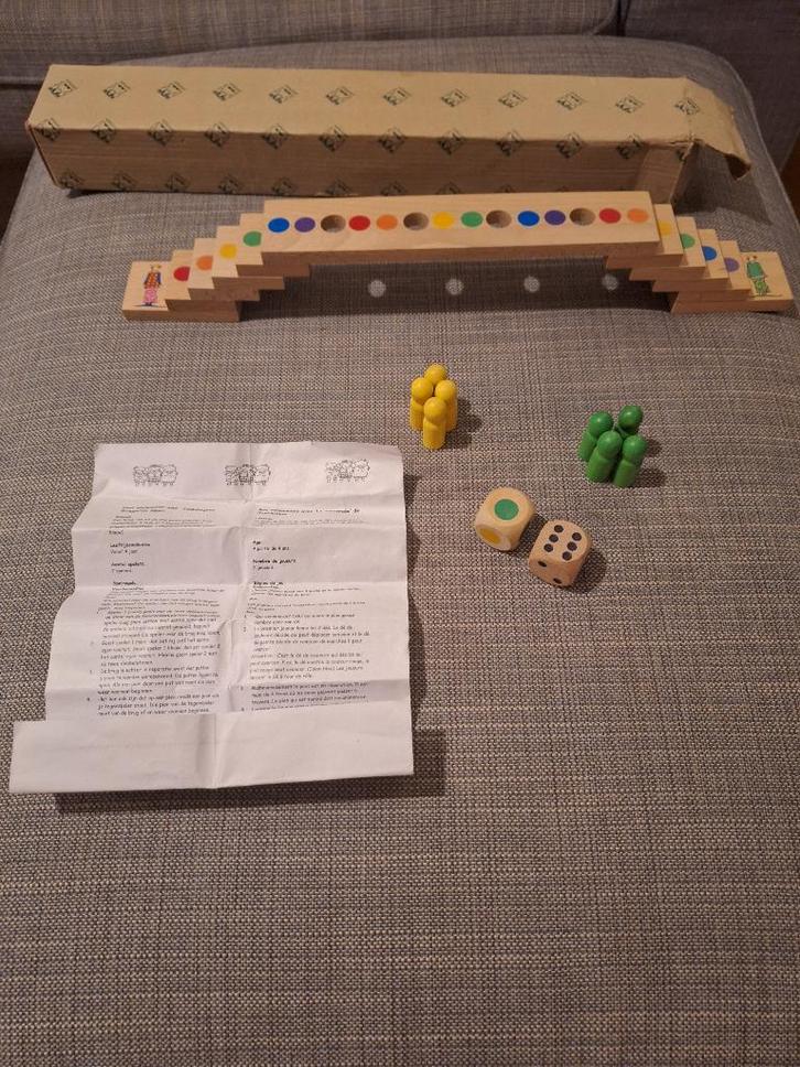 Janbibejan bruggetje lopen, Kinderen en Baby's, Speelgoed | Houten speelgoed, Gebruikt, Overige typen, Ophalen