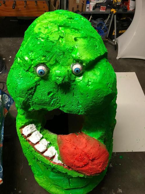 Slimer kostuum van the Ghostbusters, Kleding | Heren, Carnavalskleding en Feestkleding, Zo goed als nieuw, Carnaval, Ophalen