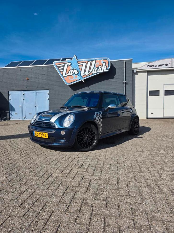 Mini Cooper S R53 Checkmate – 220 PK | Zeldzame uitvoering, Auto's, Mini, Particulier, Achteruitrijcamera, Adaptieve lichten, Airbags