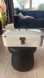 Brocante emaille oud broodtrommel wit, Antiek en Kunst, Curiosa en Brocante, Ophalen of Verzenden