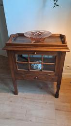 teakhouten  theekastje met afneembaar blad., Huis en Inrichting, Ophalen, Met klep(pen), Teakhout, 50 tot 100 cm