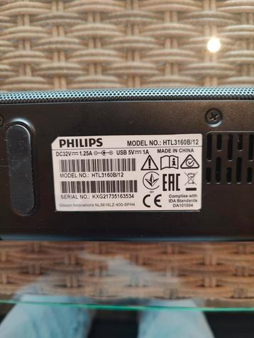 Philips soundbar + subwoofer HTL3160B12 beschikbaar voor biedingen