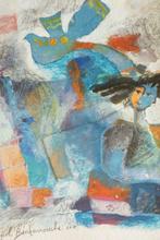 Yoël Benharrouche, "L'oiseau de mes pensees", gem. techniek, Ophalen of Verzenden