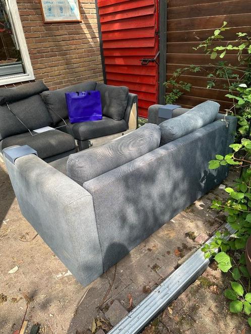 Ikea Vimle 2 persoonsbank blauwe stof, Huis en Inrichting, Banken | Bankstellen, Gebruikt, Rechte bank, Tweepersoons, 150 tot 200 cm