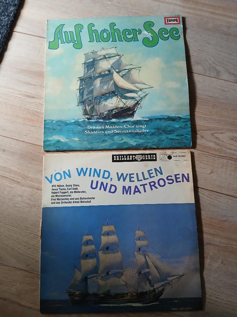 2 LP's Shantykoor / Zeemansliederen, Ophalen of Verzenden, Gebruikt, 12 inch, Wereldmuziek