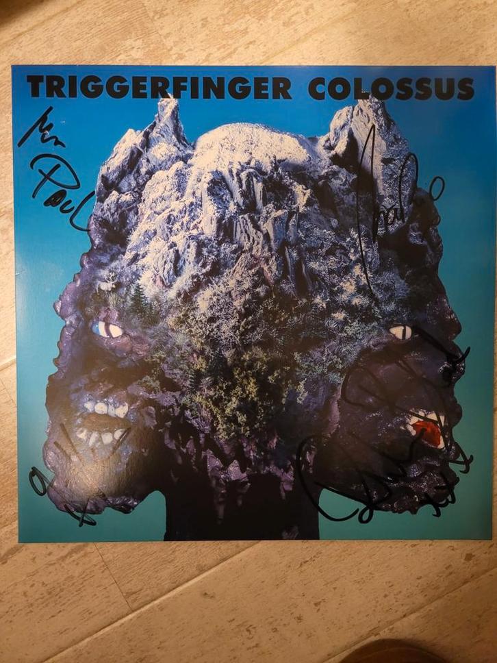 Triggerfinger - Colossus LP - Gesigneerd!, Verzamelen, Muziek, Artiesten en Beroemdheden, Zo goed als nieuw, Cd of Plaat, Gesigneerd