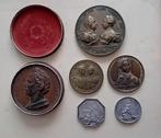 Penningen 18de/19de eeuw, Nederlands/Frans/Oostenrijk, Postzegels en Munten, Ophalen of Verzenden, Brons