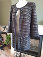 Dame Blanche super mooie zwart bruin vest cardigan L 42 44, Kleding | Dames, Truien en Vesten, Verzenden, Maat 42/44 (L), Zo goed als nieuw