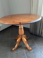 Houten bijzettafel, Huis en Inrichting, Tafels | Bijzettafels, Ophalen of Verzenden, Gebruikt, Rond