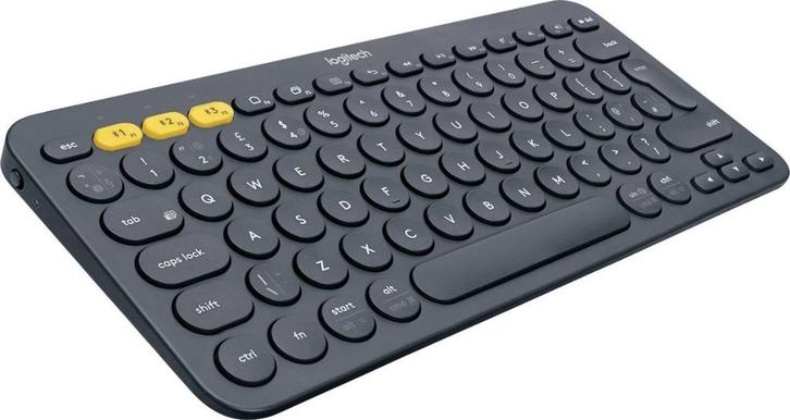Logitech K380 - Draadloos Bluetooth Toetsenbord - Grijs, Computers en Software, Toetsenborden, Nieuw, Qwerty, Draadloos, Ergonomisch