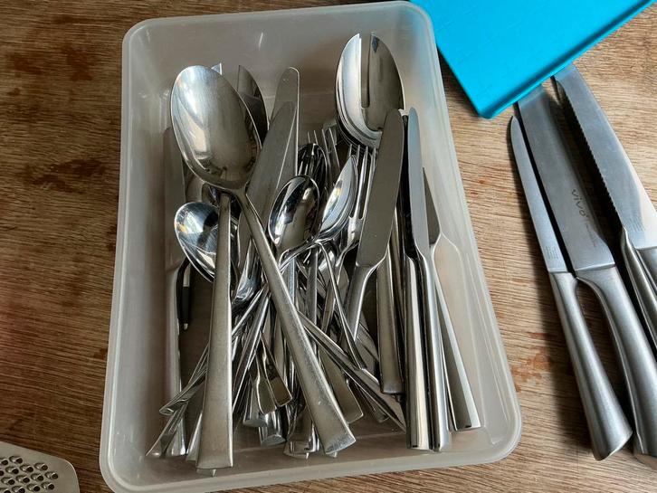 Vivo bestek, Huis en Inrichting, Keuken | Bestek, Gebruikt, Los bestek, Rvs of Chroom, Ophalen of Verzenden
