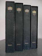 Nederland, 4 Davo-albums LX, I, II, V en Davo Velletjes I, Postzegels en Munten, Postzegels | Volle albums en Verzamelingen, Ophalen of Verzenden