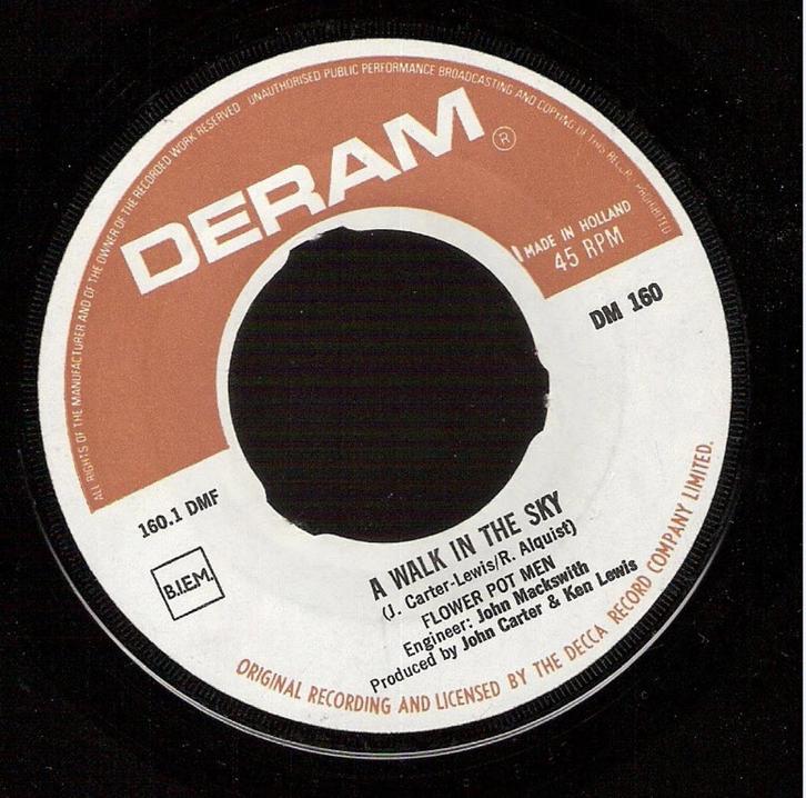 The Flower Pot Men -A Walk in the Sky / Am I Losing You-1967, Cd's en Dvd's, Vinyl Singles, Gebruikt, Pop, Ophalen