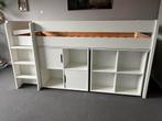 Halfhoogslaper met bureau en kasten, Kinderen en Baby's, Kinderkamer | Stapelbedden en Hoogslapers, Ophalen, Zo goed als nieuw